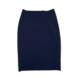 Helmut Lang Scuba Pencil Skirt Navy Blue